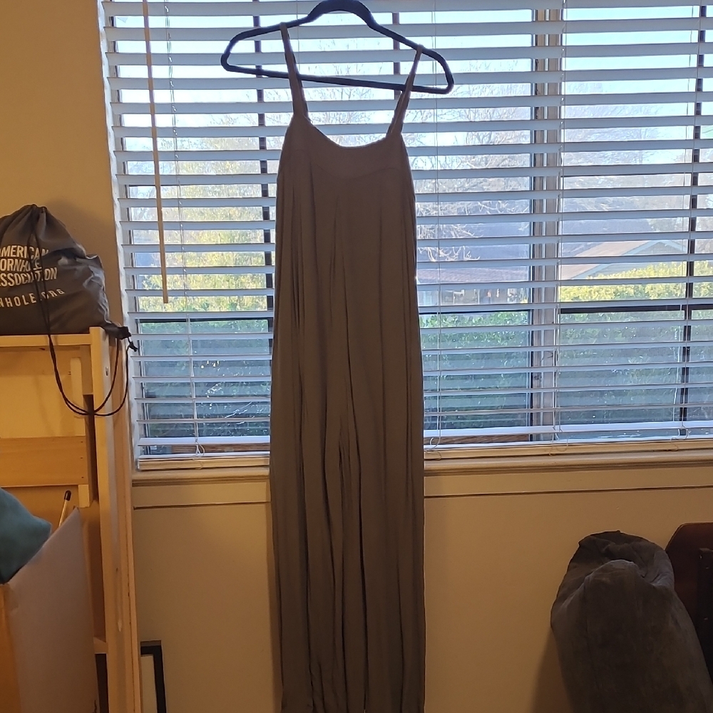 Shinestar Charcoal Sleeveless Jumpsuit